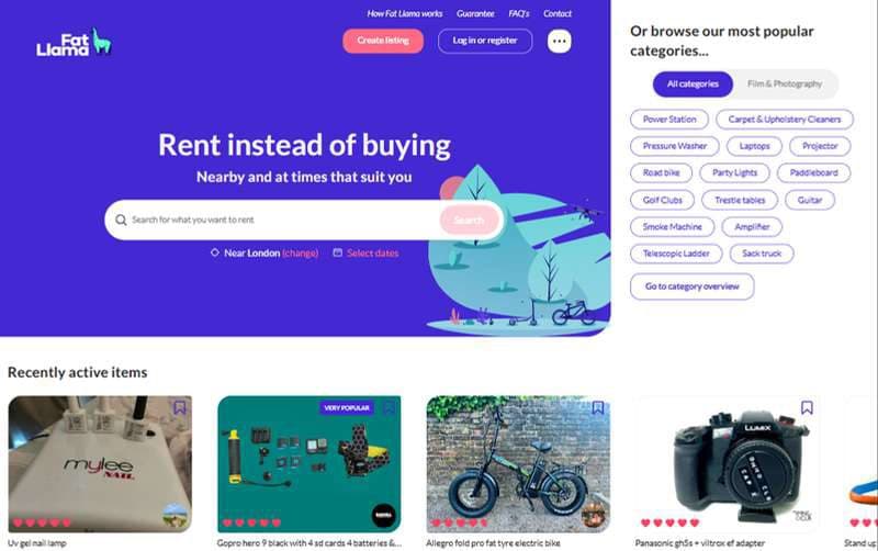 Fat Llama — Product & Web