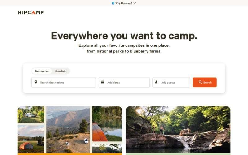 Hipcamp — Web Design & Development