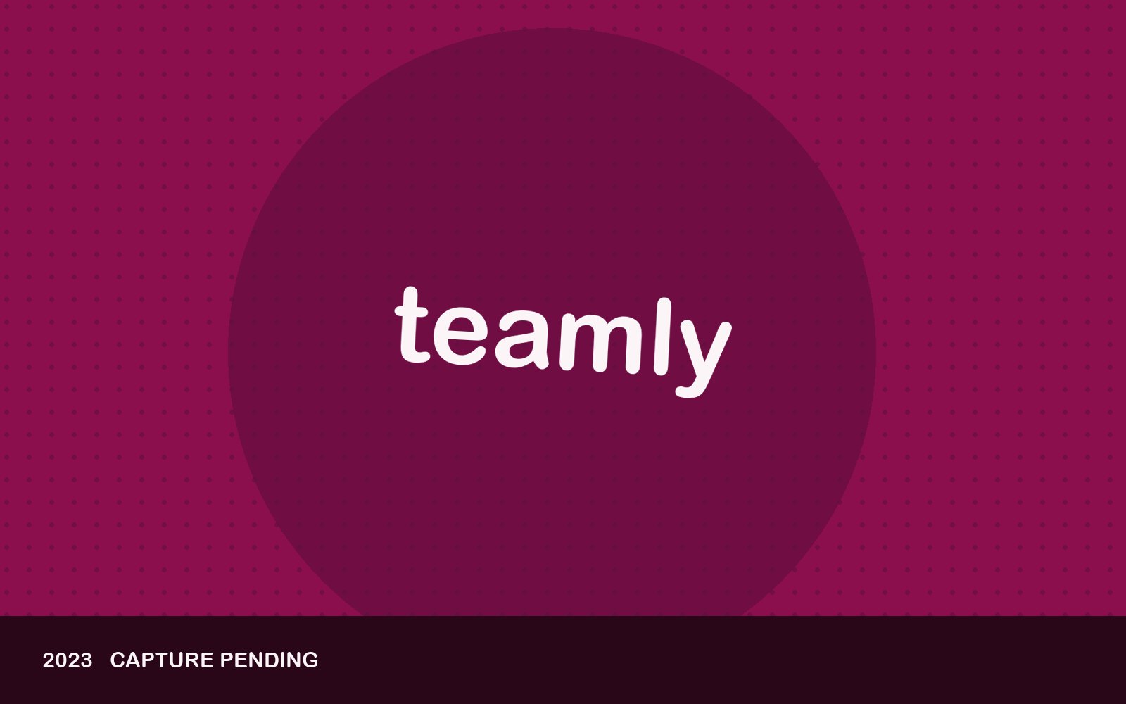 Teamly — brand plate standing in for a screenshot. Remote-work SaaS — 3D-illustrated hero and feature-led product storytelling.
